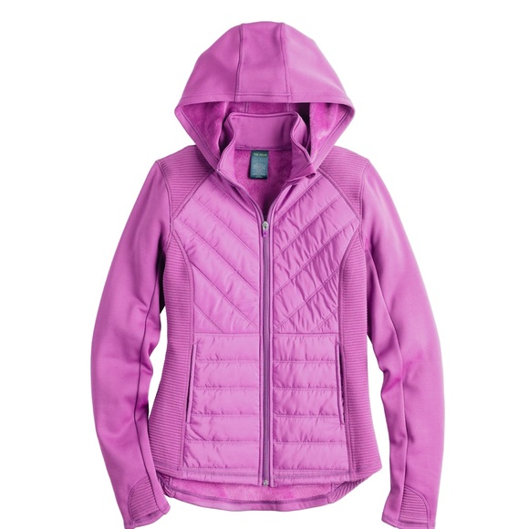 Tek Gear women’s hooded mixed media jacket size small - Picture 2 of 8